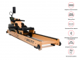 Гребной тренажер UNIX Fit Wood Rower Light - Интернет магазин тренажеров и спортивных товаров Ural Fitness в Екатеринбурге , Москва, Московская область Урал Фитнес продажа тренажеров беговая дорожка велотренажер эллиптический тренажер теннисный стол велосипед батут для детей 
