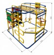 Детский спортивный комплекс "Мурзилка-S" салатовый-радуга - Интернет магазин тренажеров и спортивных товаров Ural Fitness в Екатеринбурге Урал Фитнес продажа тренажеров беговая дорожка велотренажер эллиптический тренажер теннисный стол электромобиль велосипед батут для детей снегокат санки