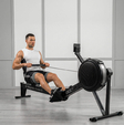 Гребной тренажер UNIX Fit Air воздушно-магнитный / Magnetic Rower-X черный - Интернет магазин тренажеров и спортивных товаров Ural Fitness в Екатеринбурге , Москва, Московская область Урал Фитнес продажа тренажеров беговая дорожка велотренажер эллиптический тренажер теннисный стол велосипед батут для детей 