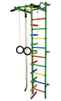Детский спортивный комплекс "Карапуз" зеленый-радуга - Интернет магазин тренажеров и спортивных товаров Ural Fitness в Екатеринбурге Урал Фитнес продажа тренажеров беговая дорожка велотренажер эллиптический тренажер теннисный стол электромобиль велосипед батут для детей снегокат санки