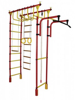  Детский спортивный комплекс распорный " ВЕЛИКАН - 1С " красн.-желт. - Интернет магазин тренажеров и спортивных товаров Ural Fitness в Екатеринбурге Урал Фитнес продажа тренажеров беговая дорожка велотренажер эллиптический тренажер теннисный стол электромобиль велосипед батут для детей снегокат санки