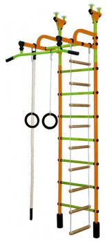 Детский спортивный комплекс "Жирафик"  оранжевый-салатовый  - Интернет магазин тренажеров и спортивных товаров Ural Fitness в Екатеринбурге , Москва, Московская область Урал Фитнес продажа тренажеров беговая дорожка велотренажер эллиптический тренажер теннисный стол велосипед батут для детей 