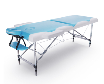 Массажный стол DFC NIRVANA Elegant, 186 x 70 см, толщина 5 см, бело-голубой - Интернет магазин тренажеров и спортивных товаров Ural Fitness в Екатеринбурге , Москва, Московская область Урал Фитнес продажа тренажеров беговая дорожка велотренажер эллиптический тренажер теннисный стол велосипед батут для детей 