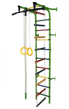 Детский спортивный комплекс "Журавлик" зеленый-радуга - Интернет магазин тренажеров и спортивных товаров Ural Fitness в Екатеринбурге , Москва, Московская область Урал Фитнес продажа тренажеров беговая дорожка велотренажер эллиптический тренажер теннисный стол велосипед батут для детей 