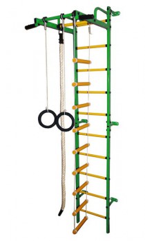 Детский спортивный комплекс "Карапуз" зеленый-желтый - Интернет магазин тренажеров и спортивных товаров Ural Fitness в Екатеринбурге , Москва, Московская область Урал Фитнес продажа тренажеров беговая дорожка велотренажер эллиптический тренажер теннисный стол велосипед батут для детей 