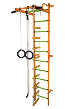 Детский спортивный комплекс "Карапуз" оранжевый-салатовый - Интернет магазин тренажеров и спортивных товаров Ural Fitness в Екатеринбурге , Москва, Московская область Урал Фитнес продажа тренажеров беговая дорожка велотренажер эллиптический тренажер теннисный стол велосипед батут для детей 