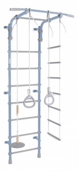 Детский спортивный комплекс Pastel 2 голубой-серый - Интернет магазин тренажеров и спортивных товаров Ural Fitness в Екатеринбурге , Москва, Московская область Урал Фитнес продажа тренажеров беговая дорожка велотренажер эллиптический тренажер теннисный стол велосипед батут для детей 