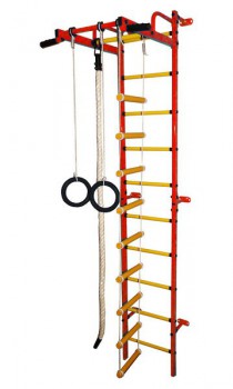 Детский спортивный комплекс "Карапуз" красный-желтый - Интернет магазин тренажеров и спортивных товаров Ural Fitness в Екатеринбурге , Москва, Московская область Урал Фитнес продажа тренажеров беговая дорожка велотренажер эллиптический тренажер теннисный стол велосипед батут для детей 