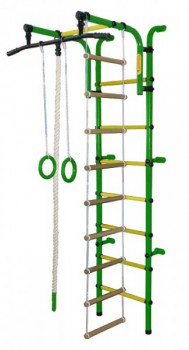 Детский спортивный комплекс "Орленок" зеленый-желый - Интернет магазин тренажеров и спортивных товаров Ural Fitness в Екатеринбурге Урал Фитнес продажа тренажеров беговая дорожка велотренажер эллиптический тренажер теннисный стол электромобиль велосипед батут для детей снегокат санки